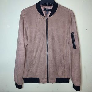 Forever 21 suede bomber jacket